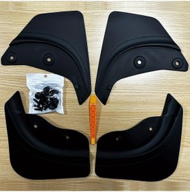 Resim Globalbloom Mıoumeı 4 Pcs Tesla Model Y C Amurlukları O N Tekerlek Koruyucu Takımı Deliksiz Montaj 