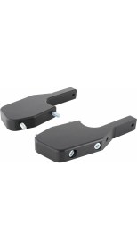 Resim SIP Vespa GTS-GTV Yolcu Ayak Basma Genişletme Aparatı *Parlak Siyah* / SIP 