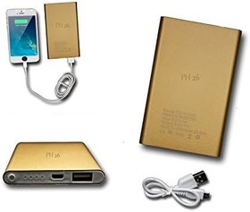 Resim PH26 USB Harici Pil de Secours 8000mAh LED ile (kablo dahil) Güç Bankası Veya Altın Çıkışı Akıllı Hızlı Şarj HTC Sensation tarafından 