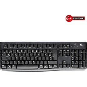 Resim Logitech Logıtech K120, 920-002505, Usb Kablolu, Türkçe Q, Standart Klavye 
