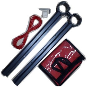 Resim Antrasit Gri Çamaşır Kurutma Askılığı 50 mm Boru Çamaşırlık Antrasit 