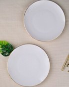 Resim Tabak Evi Porselen Altın Yaldız Pasta Tabağı 20.50 CM 2'li 