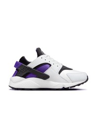 Resim Nike Air Huarache Sneaker Unisex Gerçek Deri Tekstil Günlük Spor Ayakkabı Beyaz Mor Beyaz 