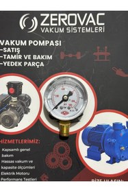 Resim SIMGA 0-60 Bar Çap Ø40 Mm Alttan Bağlantılı Kuru Tip Manometre 