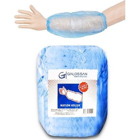 Resim Galoşsan Naylon Kolluk Mavi 100 Adet 
