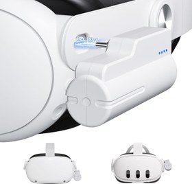 Resim Meta Quest 3 3S ve 2 İçin 5000mAh Yedek Pil Paketi 