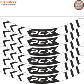 Resim Rebon Moto Design Motosiklet Jant Şeridi Honda Pcx Uyumlu 10 