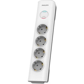Resim PHILIPS SPN7040WA/62 3680W 4'lü 2 M Örgü Kablo Akım Korumalı Priz 