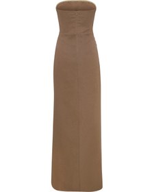 Resim Stacy Linen Dress in Mocha - 34 