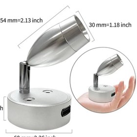 Resim Wolf Karavan Marine Ayarlanabilir Usb Şarj Kitap Okuma Lambası Gri Renk 