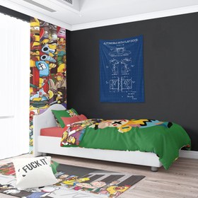 Resim Gullwing Blueprint Duvar Örtüsü - 100 cm x 135 cm 