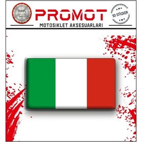 Resim Italy 3d Damla Logo Sticker 7x4cm 1 
