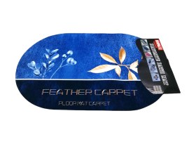 Resim Hornest Oval Banyo Önü Paspası Mat Kahverengi 