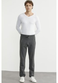 Resim Boru Paça Rahat Kalıp Eşofman Altı - Antrasit Antrasit 