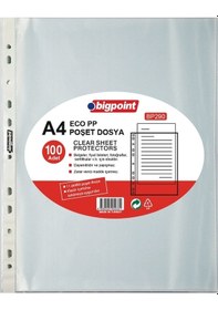 Resim Bigpoint Eco 30 Mikron Poşet Dosya 100 Adet 