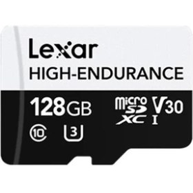 Resim 128GB Lexar LMSHGED128G-BCNNG Mıcrosd Hıgh-Endurance Microsdhc/mıcrosdxc C10 A1 V30 U3 Hafıza Kartı 