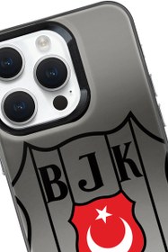 Resim Beşiktaş Büyük Arma Bayrak Premium Telefon Kılıfı - iPhone 15 Pro 