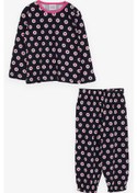 Resim Breeze Kız Bebek Pijama Takımı Desenli 9 Ay-3 Yaş, Lacivert Breeze