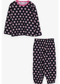 Resim Breeze Kız Bebek Pijama Takımı Desenli 9 Ay-3 Yaş, Lacivert 