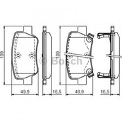 Resim Bosch 0986494403 Arka Fren Balatası Toyota Avensis 