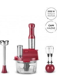 Resim Karaca MM Prosteel 2000 W Cam Mutfak Robotu 