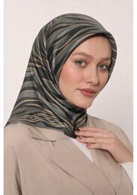 Resim Kristal Eşarp - 06102 Haki-02 