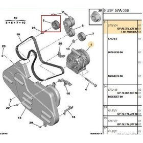 Resim Boxer Jumper Ducato3 Alternatör Kasnağı İna 535016010-77364082-588033 