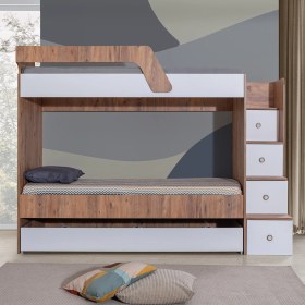 Resim Setay Triple Yavrulu Merdivenli Ranza + 2 Adet Comfort Yatak 