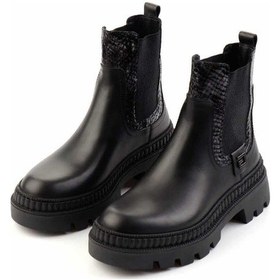 Resim Siyah Hakiki Deri Kadın Bot & Bootie K02719100303 Siyah 