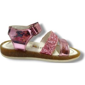 Resim Wendy Bebek 3010-20 Rugan Deri Simli Şerit Kız Çocuk Sandalet Pembe 