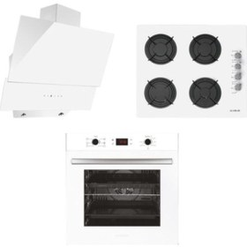 Resim Alveus 3'lü Beyaz Ankastre Set (Gls 640 B-Mfa 627 B-Mod 3000 B ) 
