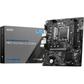 Resim Msı Pro H610M-G Ddr4 M2 Pcıe Nvme HDMI Pcıe 16X V4.0 1700P Matx 