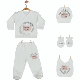 Resim Pia Baby Gl 1908-06 Isme Özel Yastık Battaniye Zıbın Set 