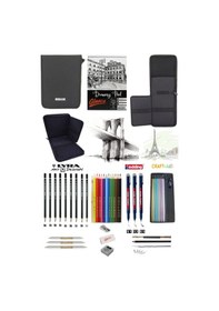 Resim Eskiz Defteri Lyra Dereceli Craft 6lı Jumbo Metalik Kuruboya Bback 2 Katlı Eskiz Çantası 