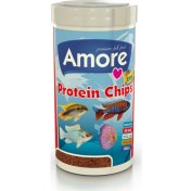 Resim Amore Protein Chips 250 ml Pro Cips Immune Protect Omega-3 Malawi Cichlid Balık Yemi 