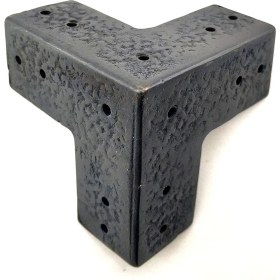 Resim Antika Tarz Dekoratif Pirinç Köşe Gönye - 68X68 Mm, Oksit 