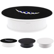 Resim Sones 20cm 360 Derece Elektrikli Döner Pikap Ekran Standı Fotoğraf Video Çekim Aksesuarları Pikap, 1,5kg Yük, Pil İle Çalışır 