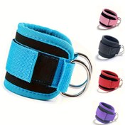 Resim 1 Unisex Spor Ayak Bileği Kayışı, Pull-Up Bar için Uygun Ayarlanabilir Fitness Ayak Bileği Bandı, Kalça Antrenmanı, Alt Ekstremite Harnessi, Kablo Makinesi için Ayarlanabilir Bacak Kayışları, Entegre Popo Kaldırma ve Gluteal Kas Egzersizi, Bacak Germe ve Abduksiyon Kablosu Bağlantısı, Ev ve Spor Salonu İçin Lastik Dolgulu Bilek Aksesuarı 