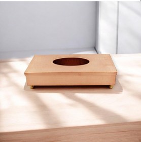 Resim Dekoratif El Yapımı Bakır Peçetelik 