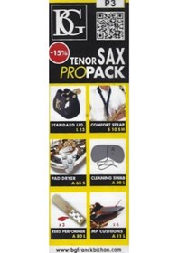 Resim Bg Bgp3 Tenor Saksafon Pro Paket 
