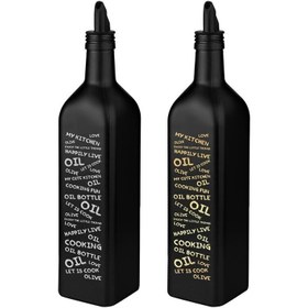 Resim SELKA HOME - Marasca Baskılı Yazılı Yağdanlık 500 ML 