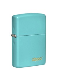 Resim Zippo 49454 Flat Turquoise Lasered Çakmak - 49454ZL-087048 