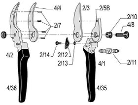 Resim Felco 4 21 CM Sağ By-Pass Budama Makası 