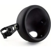 Resim Dashanshop Siyah Metal 35-43mm Ön Fork Bağlantılı 5.75 Inç Motosiklet Far Kutusu 