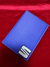 Resim ATTA PAZARLAMA Kabartmalı Pleksi Mavi Deri Seat Markalı Ruhsatlık, Ruhsat Kılıfı, Ruhsat Cüzdanı, Ruhsat Kabı 