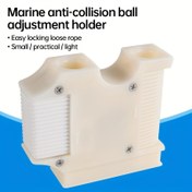 Resim Ayarlanabilir Tekne Fender Ayarlayıcı - Beyaz Plastik Halat Kılavuzu ve Kilitli Döngü, Deniz Anti-Çarpışma Topları için Güvenli Tekne İkamesi Aksesuarı, Tekne Aksesuarları, Denizcilik Ekipmanları, Dayanıklı Plastik, Fonksiyonel Tasarım 