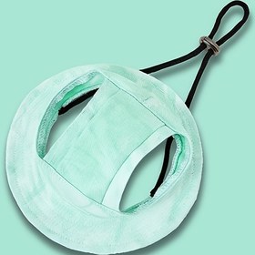 Resim Küçük Köpekler Gibi Korgiler İçin Bir Sevimli Güneş Şapkası, Kulak Açıkları ile, Evcil Hayvanlar ve Hatta Kediler için Güneşten Koruma İçin Mükemmel. 