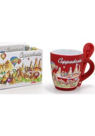 Resim Yöresel Kahve Fincanı Tekli Renkli 