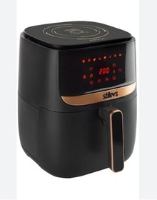 Resim Stilevs Airtron Af-600 Terazili Sicak Hava Fritözü-Siyah 