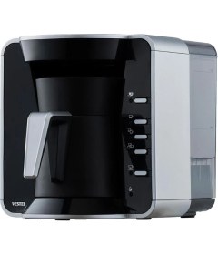 Resim Gri Sade Kahve Makinesi, Pratik ve Şık Tasarım, Kolay Kullanım 